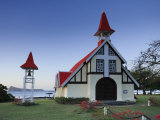 Notre Dame Auxiliatrice Church, Cape Malheureux, Mauritius, Indian Ocean