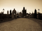 Old Town and Charles Bridge at Dawn, Prague, Czech Republic