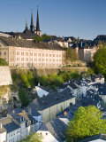 Lower Town, View of Grund, Luxembourg City, Luxembourg
