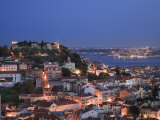 Baixa District and Castelo De Sao Jorge, Lisbon, Portugal