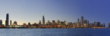 Shedd Acquarium and Chicago Skyline at Dusk, Chicago, Illinois, USA