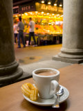 La Rambla, La Boqueria Market, Chocolate con Churros Breakfast, Barcelona, Spain