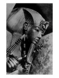 Image of the Head of the Outer Coffin of Tutankhamen, Ancient Egyptian Pharaoh