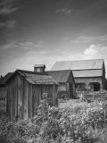 Outhouse Sitting Behind the Barn on a Farm