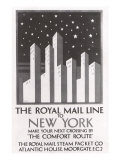 Buy The Royal Mail Line to New York, c.1925 at AllPosters.com