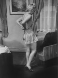 Ex-Burlesque Stripper June St. Clair with Knee Sexily Crooked, Allen Gilbert School of Undressing