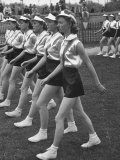Gymnasts Marching in the Posture Parade