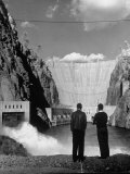 Buy Sightseers Enjoying the Magnificent Power of Boulder Dam at AllPosters.com