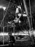 David Alzano Interrupts His Mother Elsie to Complain of Playmate Squabbles at Ringling Bros. Circus