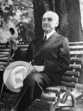 Philosopher George Santayana Sitting in Park