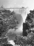 View of Victoria Falls on the Zambesi River