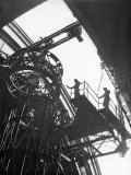 Astronomer Dr. Walter S. Adams Overseeing Placement of Steel Framework at Mt. Wilson Observatory