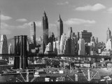 Buy New York City Skyline and Brooklyn Bridge, 1948 at AllPosters.com