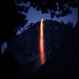 Firefall from Glacier Point at Yosemite National Park