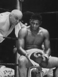 Heavyweight Champ Floyd Patterson Advised by Cus D'Amato During Fight, Yankee Stadium