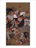 Buy Japanese Rooster with Sunflower in Summer at AllPosters.com