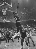 Basketball Player Wilt Chamberlain During Game Against the Celtics
