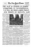 New York Times, May 8, 1945: V-E Day