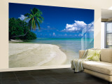 Palm Tree on the Beach, French Polynesia