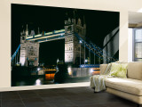 Bridge Lit Up at Night, Tower Bridge, London, England