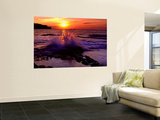 Buy Wave Breaking on Rocks, Bempton, Yorkshire, England, United Kingdom at AllPosters.com