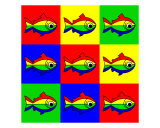 Buy 9 Oncor Hynchus Mykiss - 9 Raibow Trouts at AllPosters.com