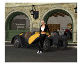 Buy 1932 Roadster Pose In A French Town at AllPosters.com