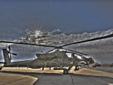 Buy Seven Exposure HDR Image of a Stationary AH-64D Apache Helicopter at AllPosters.com