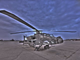 Buy Seven Exposure HDR Image of a Stationary AH-64D Apache Helicopter at AllPosters.com