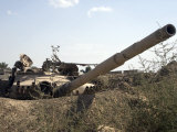 Destroyed Iraqi Tanks Near Camp Slayer, Baghdad, Iraq