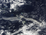 Ash Plume from Soufriere Hills, Montserrat