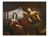 Portrait of Countesses M. Potozkaya and Schuvalova with an Ethiopian