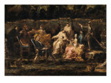Buy Entertainment in a Garden of Albaro (detail) at AllPosters.com