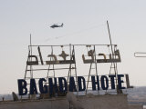 AH-64 Apache in Flight over the Baghdad Hotel in Central Baghdad, Iraq