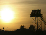 Camp Warhorse Guard Tower at Sunset