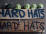 Hard Hats at a Construction Site, Pittsburgh, Pennsylvania