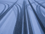 Buy Tire Tracks on a Snowy Road, Flagstaff, Arizona at AllPosters.com