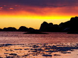 Dramatic Sky at Sunset over Antarctic Sea Ice, Antarctica