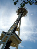 Buy View of the Space Needle and Seattle's Skyline at Night, Washington at AllPosters.com
