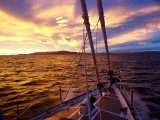 Dramatic Sunset Seen from Aboard a Ship, Antarctica