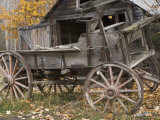 Abandoned Wagon Used for Mining in Mccarthy, Alaska