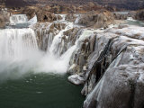 Buy Shoshone Falls in Winter, Frozen Mist Forms Icy Surfaces on Rock, Shoshone Falls, Twin Falls, Idaho at AllPosters.com