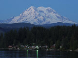 Buy Twilight View of Mt Rainier in Washington State, it Reaches 14,410 Ft at AllPosters.com