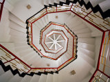 Buy Spiral Staircase in the Interior of a Pagoda Found at Sun Moon Lake, Taiwan at AllPosters.com