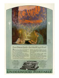 Buy Underwood, Magazine Advertisement, USA, 1920 at AllPosters.com