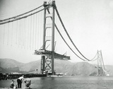 The Golden Gate Bridge During Construction