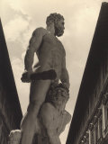 Hercules and Cacus, Statue by Baccio Bandinelli, Conserved in the Piazza Della Signoria in Florence