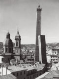 Bologna with Torre Degli Asinelli, Torre Della Garisenda, and Dome of Church of San Bartolomeo