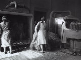 Buy In a Textile Factory a Few of Women Workers Sort the Raw Hemp by Means of Machinery at AllPosters.com
