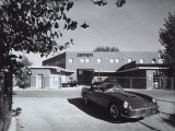 Entrance and Facade of the Ferrari Factory in Maranello